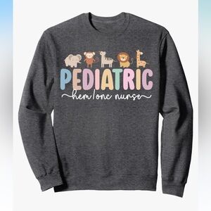 Gray Pediatric Hem Onc Nurse Sweatshirt